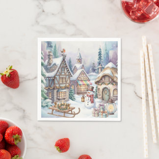 Magical Winter World Paper Plate Napkins