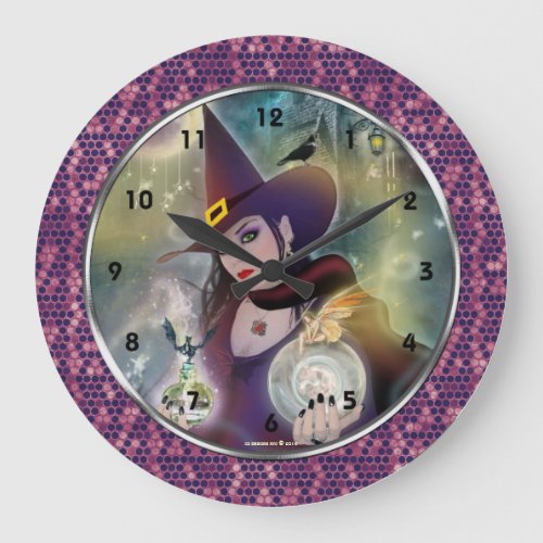 Magical Witch art Wall Clock