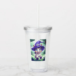 Magical Witch Pony Fantasy Acrylic Tumbler