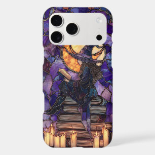 Magical Witch Reading by Moon Stained Glass Effect Iphone 18 Pro Max Case