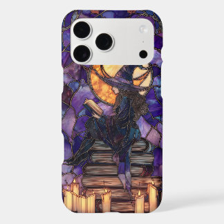 Magical Witch Reading by Moon Stained Glass Effect Iphone 18 Pro Max Case