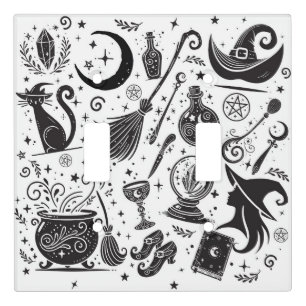 Magical Witch Whimsical Wiccan Pagan Light Switch Cover