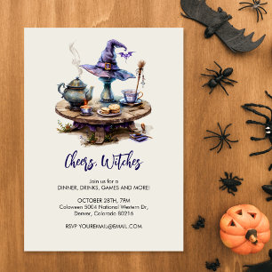 Magical Witch's table Halloween Invitation