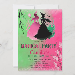 Magical Witchy Birthday Invitation