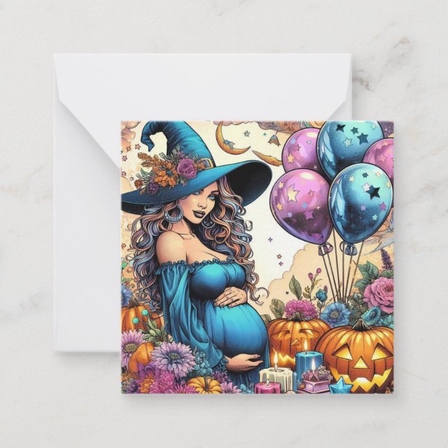MAGICAL WItchy Vibes | Baby | Pregnancy | Mom Note Card (Front)