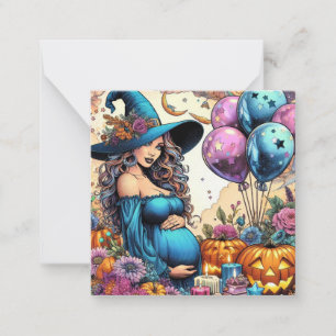 MAGICAL WItchy Vibes   Baby   Pregnancy   Mom Note Card