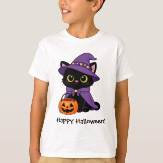 Magical Wizard Cat T-Shirt | Fantasy Arcane Kitten