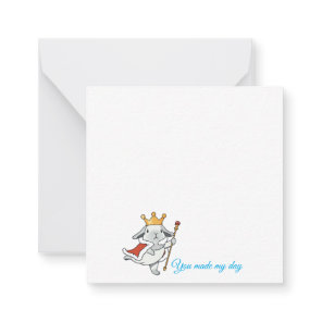 Magical Wizard Lop bunny Note Card