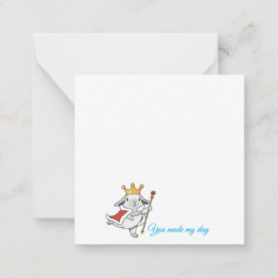 Magical Wizard Lop bunny Note Card