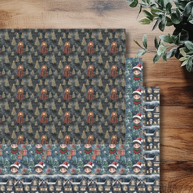 Magical Wizard School Wrapping Paper (Wizard World Wrapping Paper )