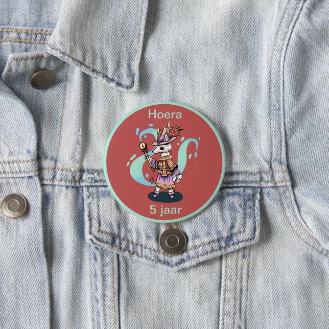 Magical wolf 5 years hurray button (In Situ)