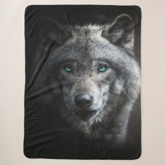 Magical wolf art_dd26aac87785c6b3f471f851356f9c76_ sherpa blanket
