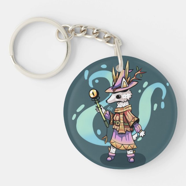 Magical wolf keychain (Front)
