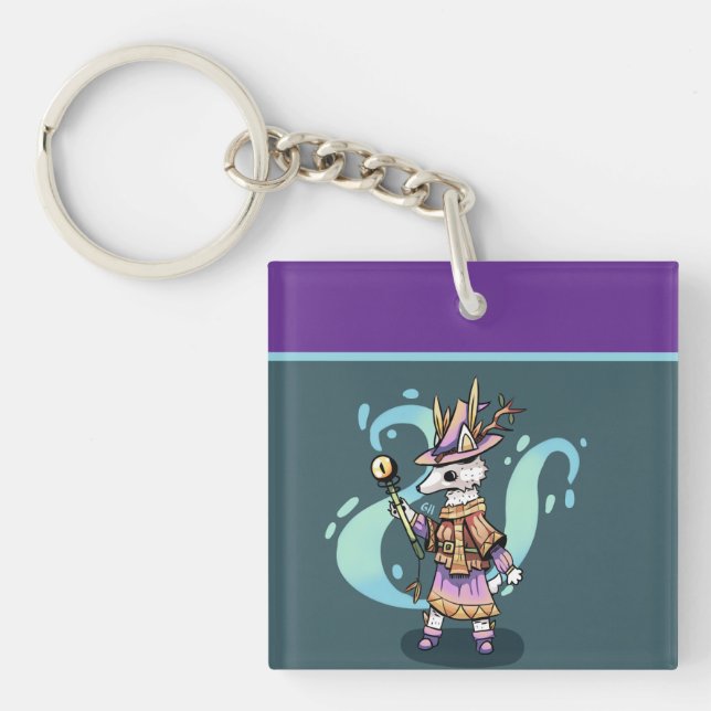 Magical wolf keychain (Front)