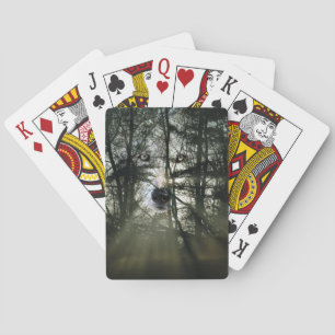 Magical wolf poker cards
