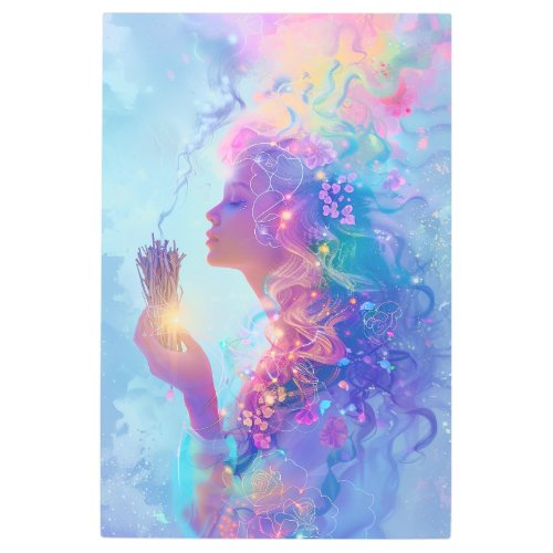  Magical Woman PURIFYING Smudge SC4 Esoteric Metal Print