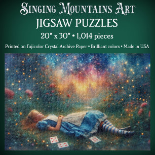 Magical Wonderland Sleeping Alice Jigsaw Puzzle
