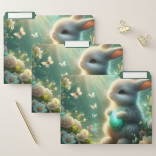 Magical Woodland Forest Bunny Egg File Folder