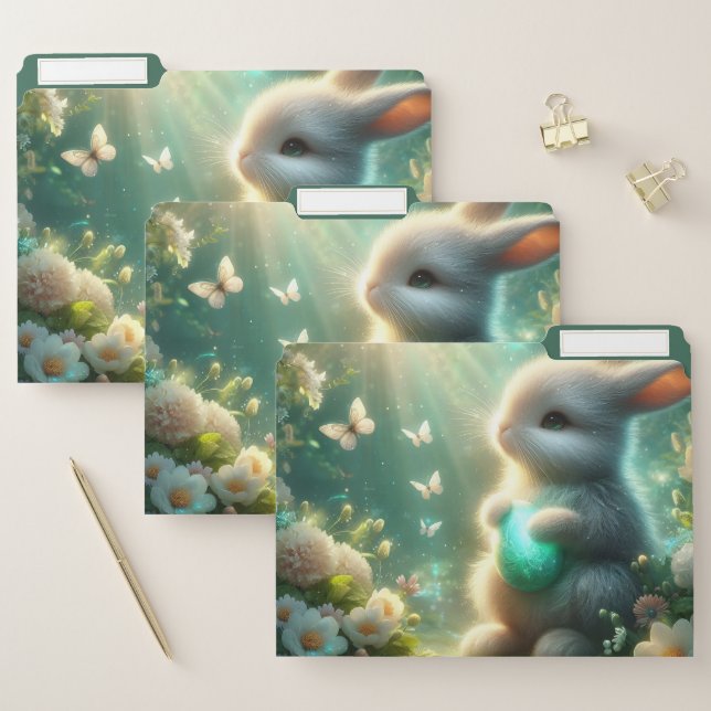 Magical Woodland Forest Bunny Egg File Folder (Set)