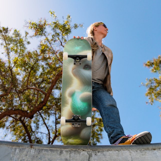 Magical Woodland Forest Bunny Egg Skateboard (Outdoor 1)