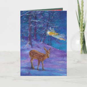 Magical Woodland Holiday Fairy Card
