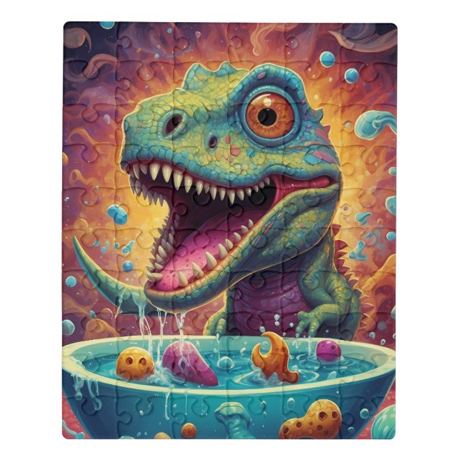 Magical World of Dino Delights Jigsaw Puzzle (Puzzle Vertical)