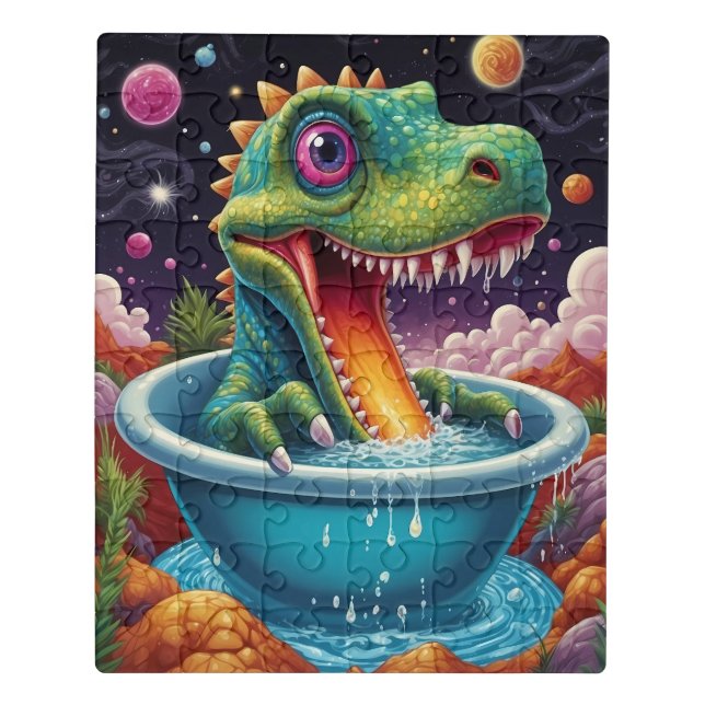 Magical World of Dino Delights Jigsaw Puzzle (Puzzle Vertical)