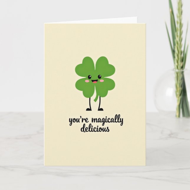 Magically Delicious Clover Card (Front)