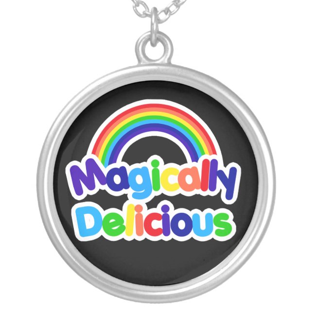 Magically Delicious Silver Plated Necklace (Front)