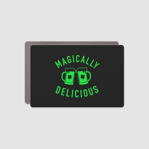 Magically Delicious St Patrick Day Drinking Beer Car Magnet