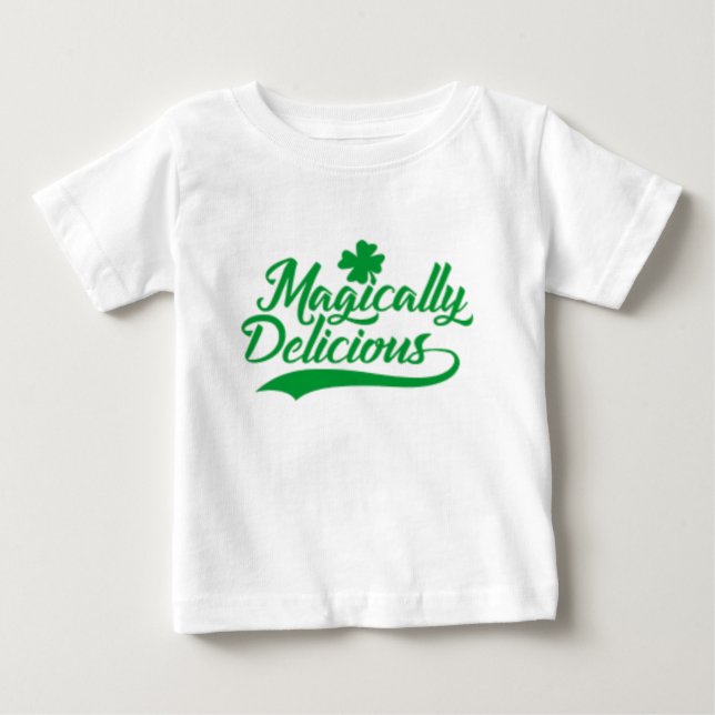 Magically Delicious St. Patrick's Day Baby T-Shirt (Front)