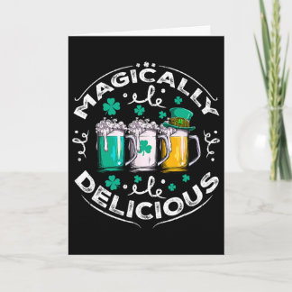 Magically Delicious St Patricks Day Drinking Beer Card