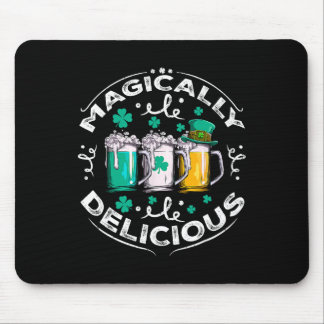 Magically Delicious St Patricks Day Drinking Beer Mouse Pad
