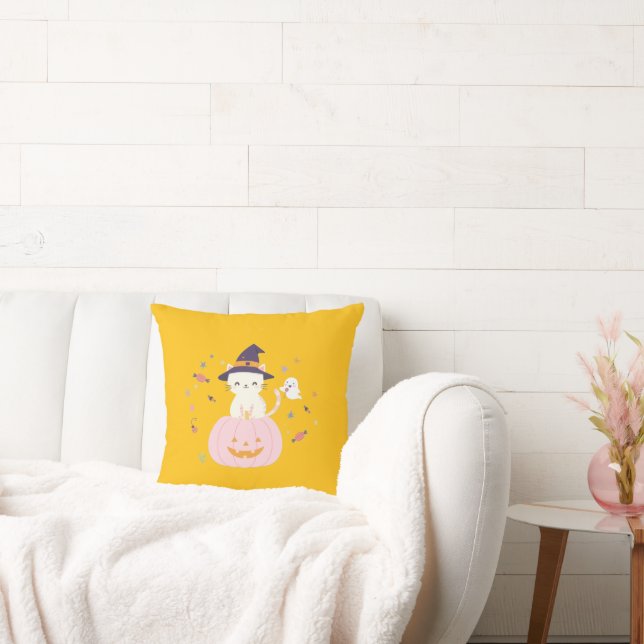 Magically Kind & Spookily Sweet hoodies Throw Pillow (Couch)