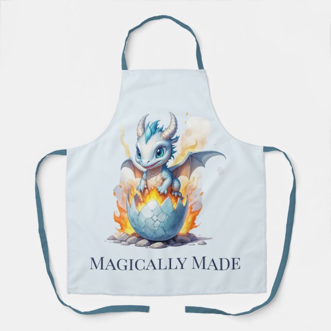 Magically Made Frostfire Hatchling Cooking  Apron (Front)
