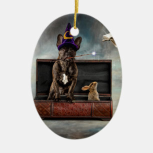Magician and Friends Ceramic Ornament