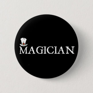Magician and Hat Button
