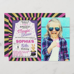 Magician Birthday Invitation Magic Show Party