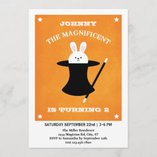 Magician Birthday Party Invitation
