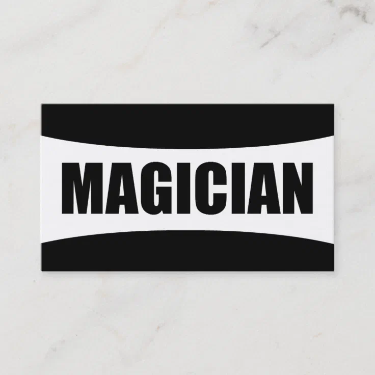 Magician Business Card | Zazzle