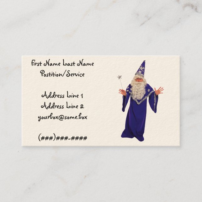 Magician Business Card (Front)