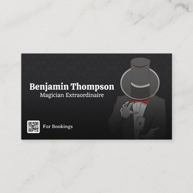 Magician Doing a Card Trick (Front)