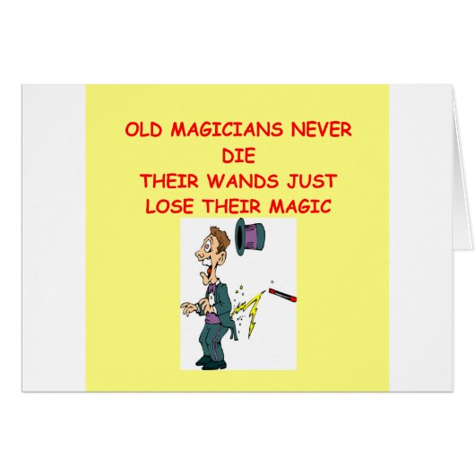 magician joke cards (Front Horizontal)