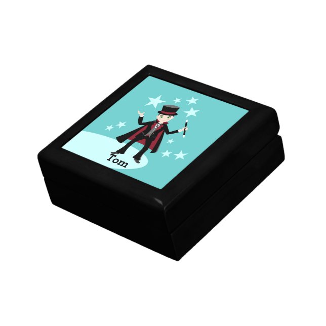 Magician Kid Birthday Party Jewelry Box (Side)
