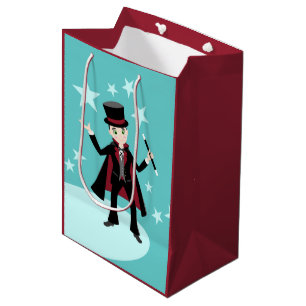 Magician Kid Birthday Party Medium Gift Bag