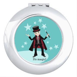 Magician kid birthday party mirror for makeup