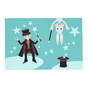 Magician kid birthday party placemat
