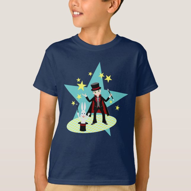 Magician kid birthday party T-Shirt (Front)