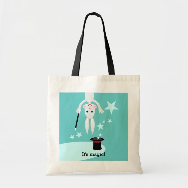 Magician Kid Birthday Party Tote Bag (Front)