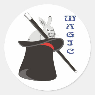 Magician Magic Classic Round Sticker